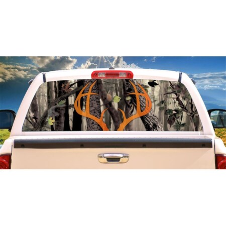 Entretenimiento Tree Camo Rack Rear Window Graphic Truck View Thru Vinyl Back Decal EN3261592